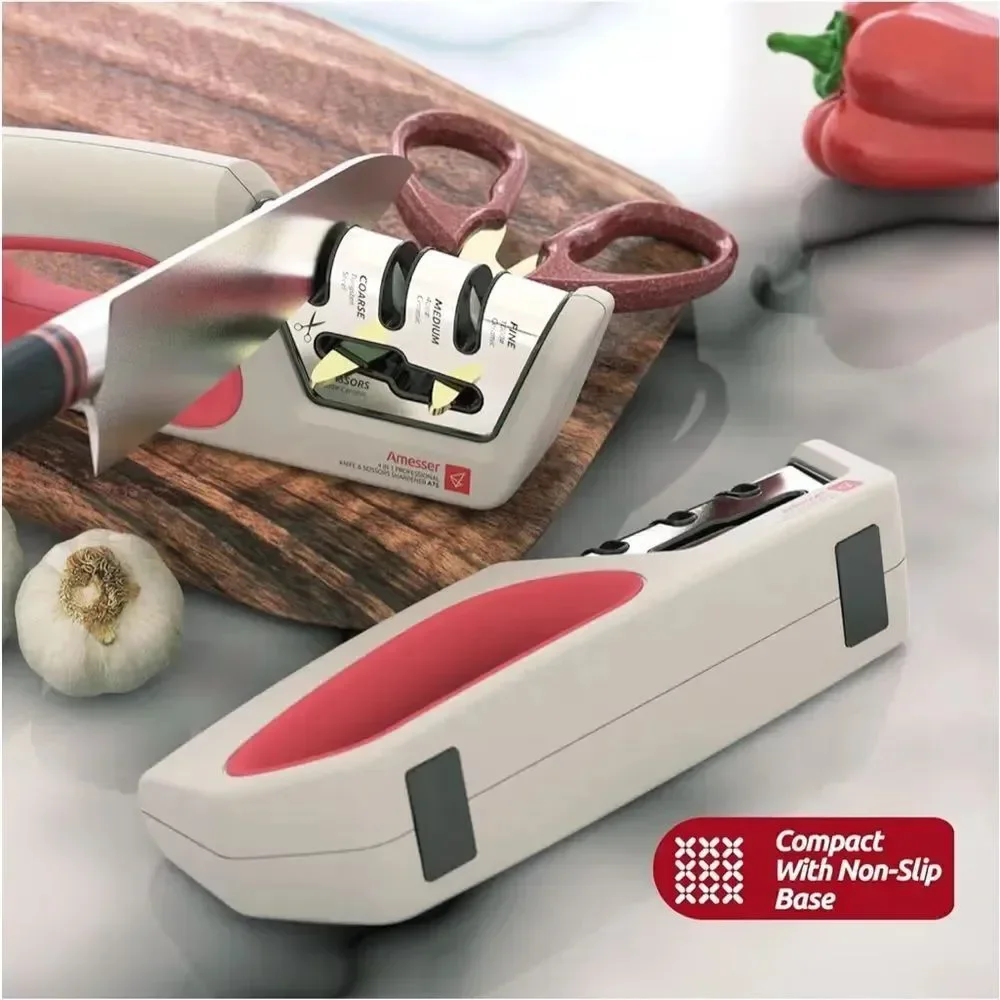 Amesser 4 In 1 Professional Knife & Scissors Sharpener A75